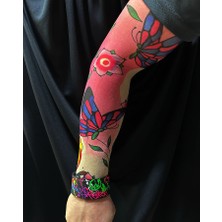 Costurera Giyilebilir Kol Dövmesi Çorap Dövme 3D Baskılı Kol Bacak Dövme 2 Adet Model 20