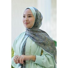 Turkuaz Loryan Scarf Zerre Degrade Etnik Şal