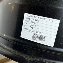 Dy Jant 4 Adet DY-1266 7*16 5*114.3 ET40 66.1 Black Mack Jant (Takım)