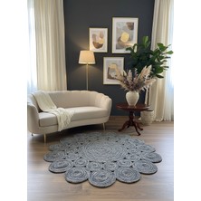 Rose'n Home JÜT-815 Elde Dokuma Doğal Jüt Hasır Halı