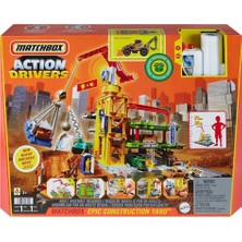 HPD63 Matchbox Aksiyon Sürücüleri Muhteşem Inşaat Alanı Oyun Seti