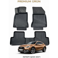 Black Gold Infiniti QX30 ile Uyumlu 3D Oto Paspas Premium