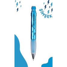 Storemax Mekanik Kurşun Klm 07 Mm, Metalik Mavi, Şimşek Deseni