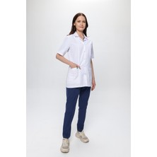 Almesta MM764 Ceket Yaka Kısa Kollu Önlük