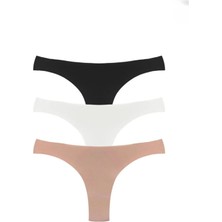 Dominant 3'lü Kadın Lazer Kesim Brezilya Külot-Iz Yapmaz