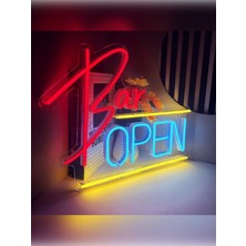 Bar Open LED Tabela Neon LED Aydınlatma Bar Dekoratif