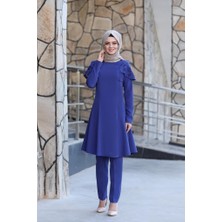 Pelerinli Takım Elbise MC0034 Indigo