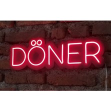 Döner Neon Ledli Duvar Aydınlatması