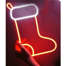 "yılbaşı Çorabı" Neon LED Tabela