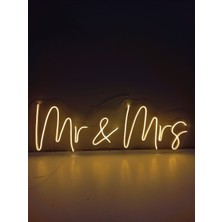 Mr & Mrs Neon LED Tabela