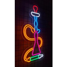 Neon LED Tabela Nargile Modeli Duvar Dekorasyon