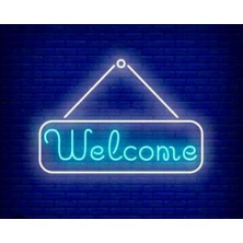 Welcome Neon Yazı Karşılama