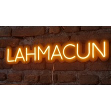 Lahmacun Neon Ledli Duvar Aydınlatması