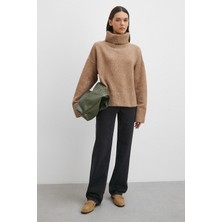 Never More Yüksek Bel Boru Paça Jean Siyah