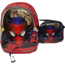 Relaxion Örümcek Adam Desenli Erkek Çocuk Okul Çantası ve Beslenme Çantası Seti