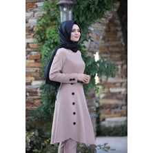 Pileli Takım Elbise MC0035 Pudra