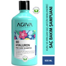 8d Hyaluron Kuru ve Kırılgan Saçlar Için Nemlendirici Saç Bakım Şampuanı-Vegan 500ML