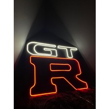 Neon LED Tabela Gtr Logo Modeli Duvar Dekorasyon