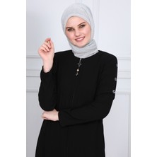 Yanları Boncuk Detaylı Ferace MDC2151 Siyah