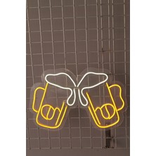 Tokuşan Bira Bardakları Neon Tabela 40 CM
