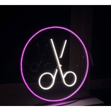 Makas Dekoratif Neon LED Aydınlatma