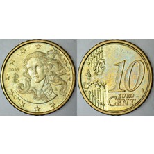 Banknoting Italya 10 Euro Cent 2018 Boticelli-Venüs Temalı.