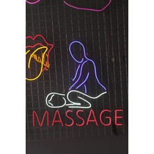 Neon Tabela Neon Dekoratif Duvar Aydınlatması Masaj