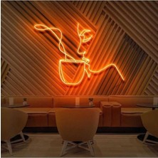Neon LED Yüz Figürü Dekoratif Duvar Aydınlatması ve Aksesuar Anahtar ile Açma Kapama Özellikli