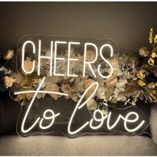 Cheers To Love Neon LED Yazı