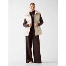 Guess Hilma Kolsuz Şişme Kadın Bej Yelek V6RN01WL832-G9L9