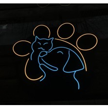 Veteriner Kedi Köpek Neon LED Tabela