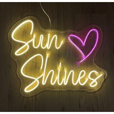 Sun Shines Yazılı Neon LED