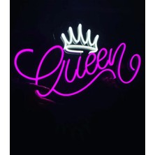 Queen Yazılı Neon LED