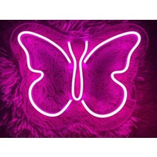 Kelebek Neon LED Tabela