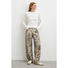 Never More Desenli Boyfriend Premium Jean Bej