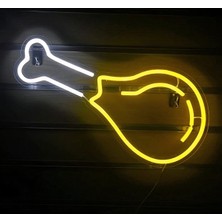 Tavuk But Neon Tabela Restoran Büfe Dekor Süs Aydınlatma