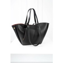 Özüm Takı Çanta Kadın Büyük Boy Kol ve Omuz Çanta Siyah