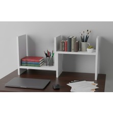 Trendpix Ayarlanabilir Kitaplık Masa Üstü Kitaplık Raf Tezgah Üstü Organizer Masa Düzenleyici Tez