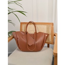 Özüm Takı Çanta Kadın Büyük Boy Kol ve Omuz Çanta Taba