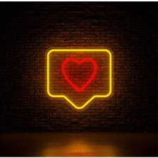 Beğeni Like Kalp Neon LED Tabela