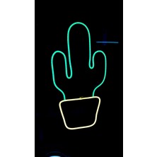 Kaktüs Neon LED Tabela