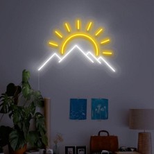 Manzara - Neon LED Dekoratif Duvar Yazısı Tabelası Aydınlatması Gece Lambası Smc -1017