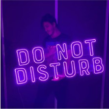 Neon LED Işık Do Not Disturb gece Lambası 80 CM PEMBE