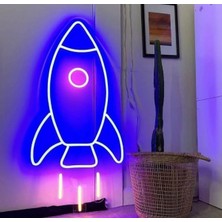 Çocuk Odası Roket Neon LED Işık