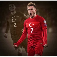 Alaturka Mix Türkiye Euro 2024 Kerem Aktürkoğlu Yetişkin Forması (Kırmızı)