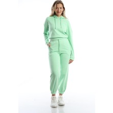 Polo State Kadın 3 Iplik Eşofman Takımı Yeşil