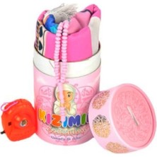 Genel Kız Çocuk Namaz Seccadesi Seti | Tesbih ve Mekke Medine Görselli Oyuncak Fotoğraf Makinesi Hediyeli