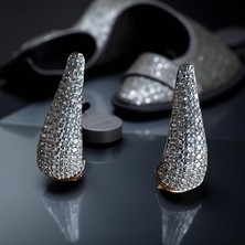 Luckyb Store Silver Renk Xuping Taşlı Lucky Küpe