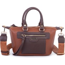 Nas Bag Kadın Mini El ve Postacı Çantası Taba Kahve Victoria