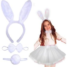 Ett Tavşan Kostüm Seti Beyaz Renk Çocuk Boy Dinç Store - 004982